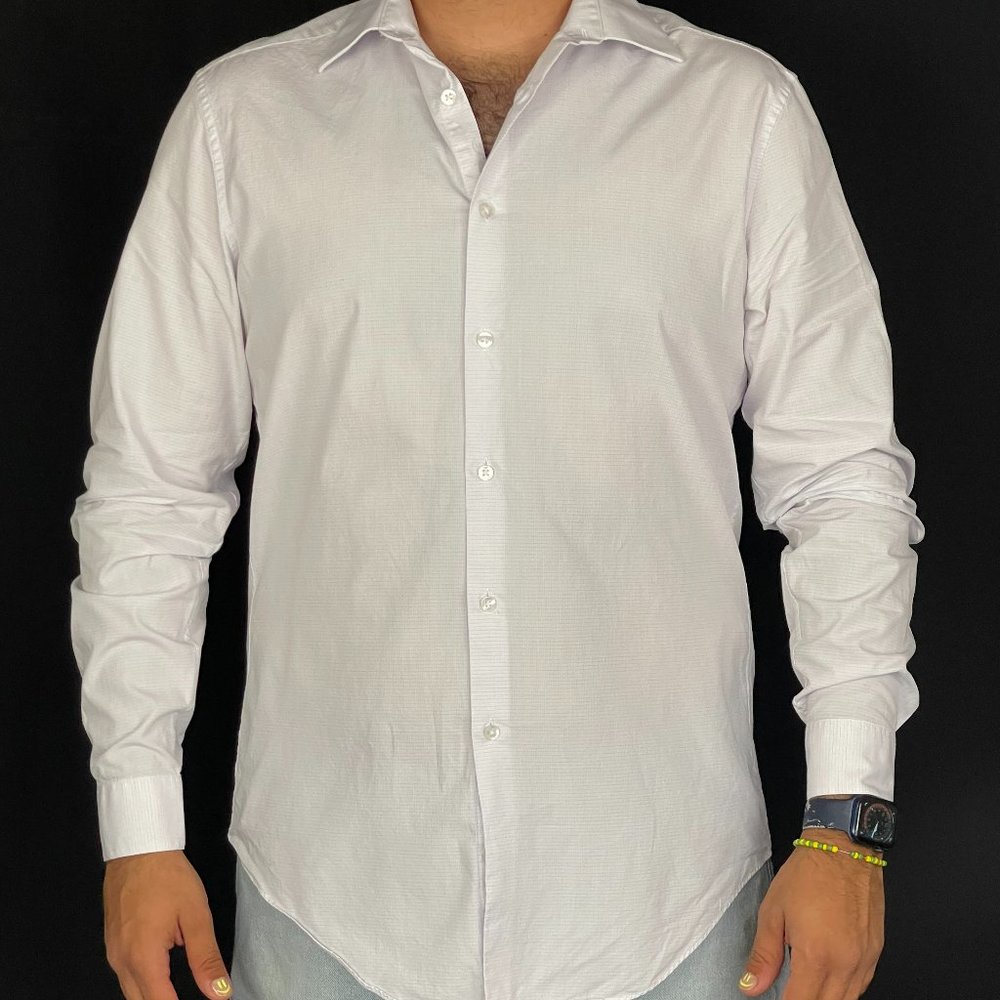 White Calvine Klein Long sleeve button up   Slim Fit